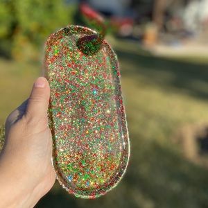 Gorgeous Resin Christmas 🎄 theme trinket dish